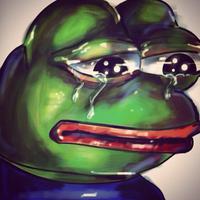 Pepe oil painting crying — Pepe meme