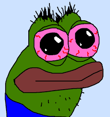 Pepe knockoff red eyes — Pepe meme