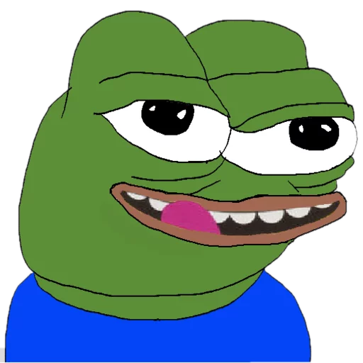 Wide smile Frog Friends sticker — Sticker Packs meme