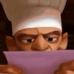 Chef Skinner Reading a Letter meme template — Templates meme