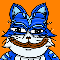 Toshi cat face shot — $TOSHI meme