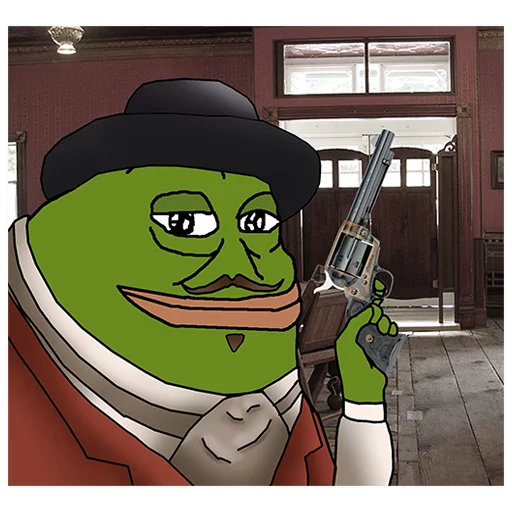 Mafia gun Groyper sticker — Sticker Packs meme