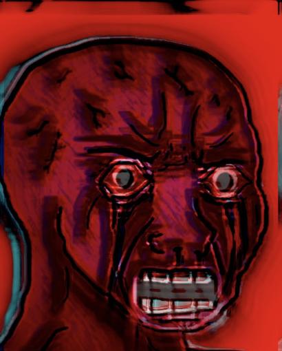 Wojak deep magenta angry — Wojak meme