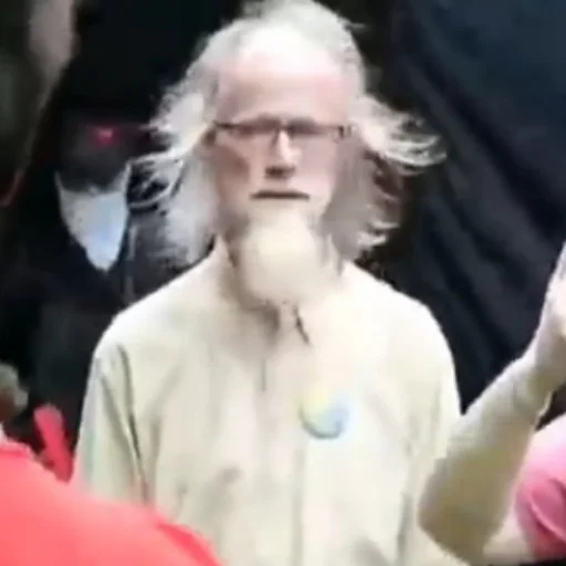 White haired confused man Cali Pack 3 sticker — Sticker Packs meme