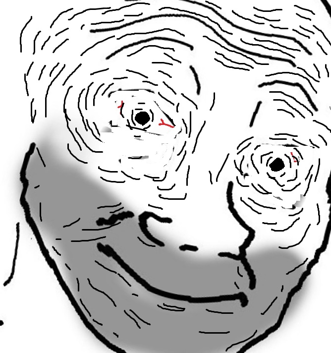 Wojak 5oclock shadow crazy — Wojak meme