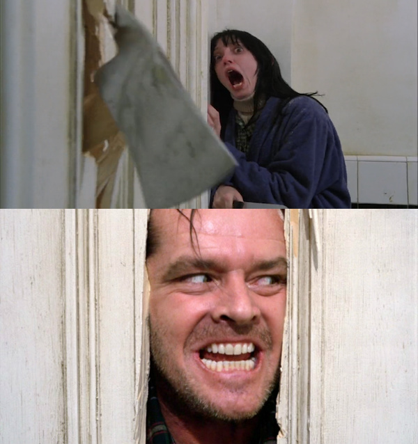 Jack Torrance axe shining meme template — Templates meme
