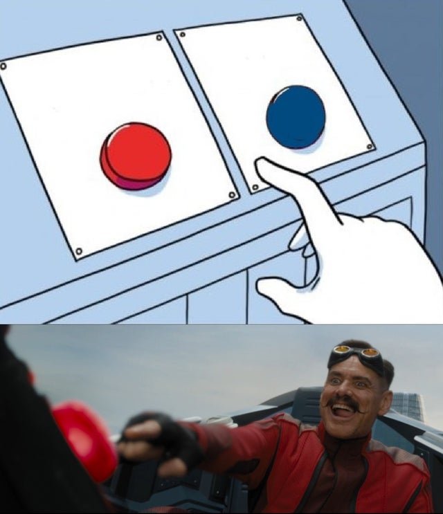 Robotnik Button meme template — Templates meme