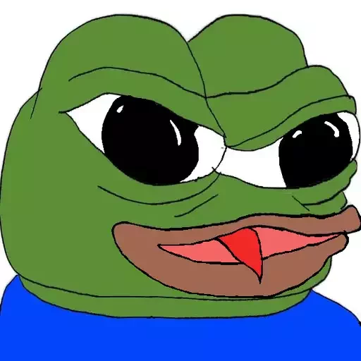 Tongue out closeup Frog Friends sticker — Sticker Packs meme