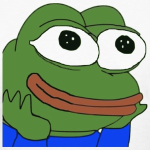 Pepe smiles up — Pepe meme