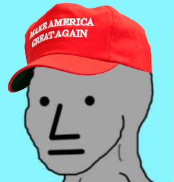 Wojak npc maga — Wojak meme