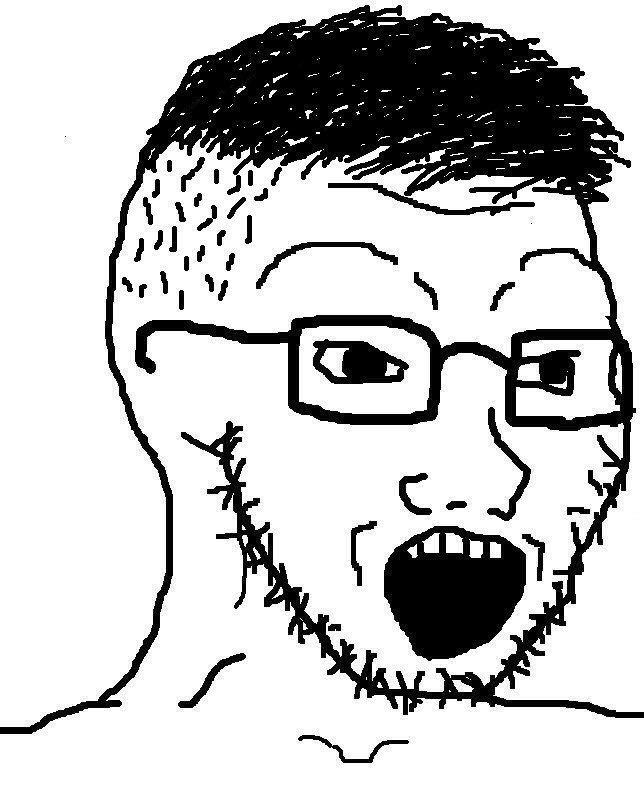 Wojak soy boy fade haircut — Wojak meme