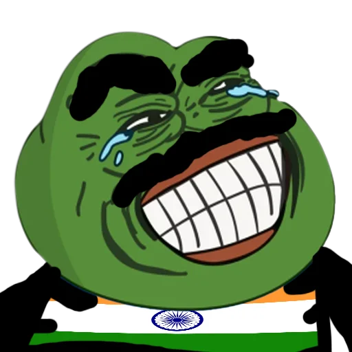 Huge grin Jeet Degen sticker — Sticker Packs meme