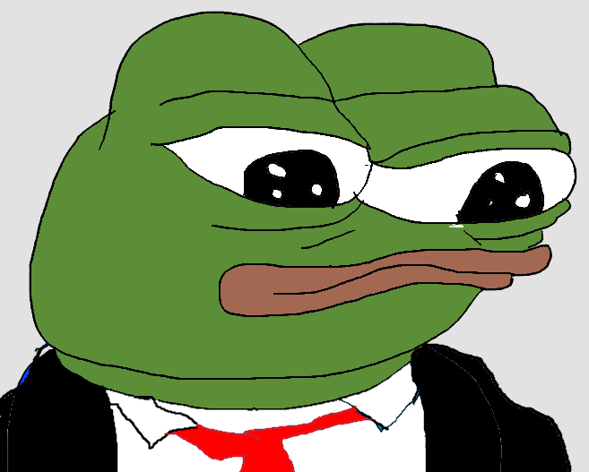 Pepe wearing red tye — Pepe meme