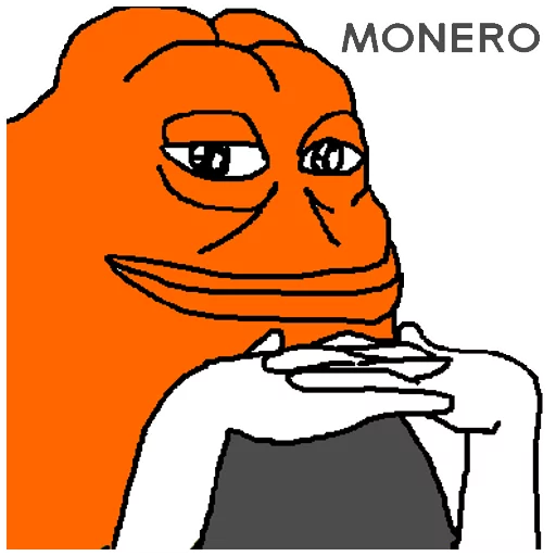 Monero orange groyper Groyper sticker — Sticker Packs meme