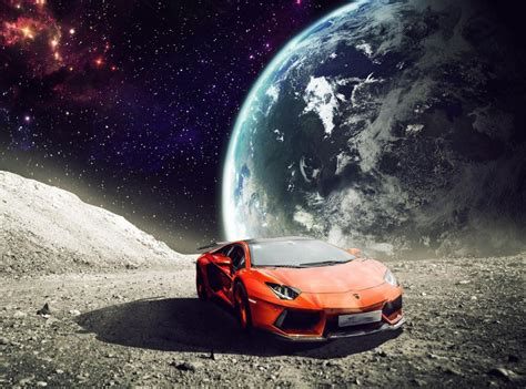 Lambo on moon — Reaction meme