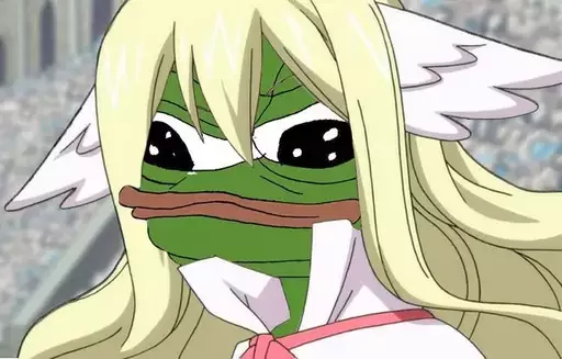 Anime girl pepe Frog Friends sticker — Sticker Packs meme