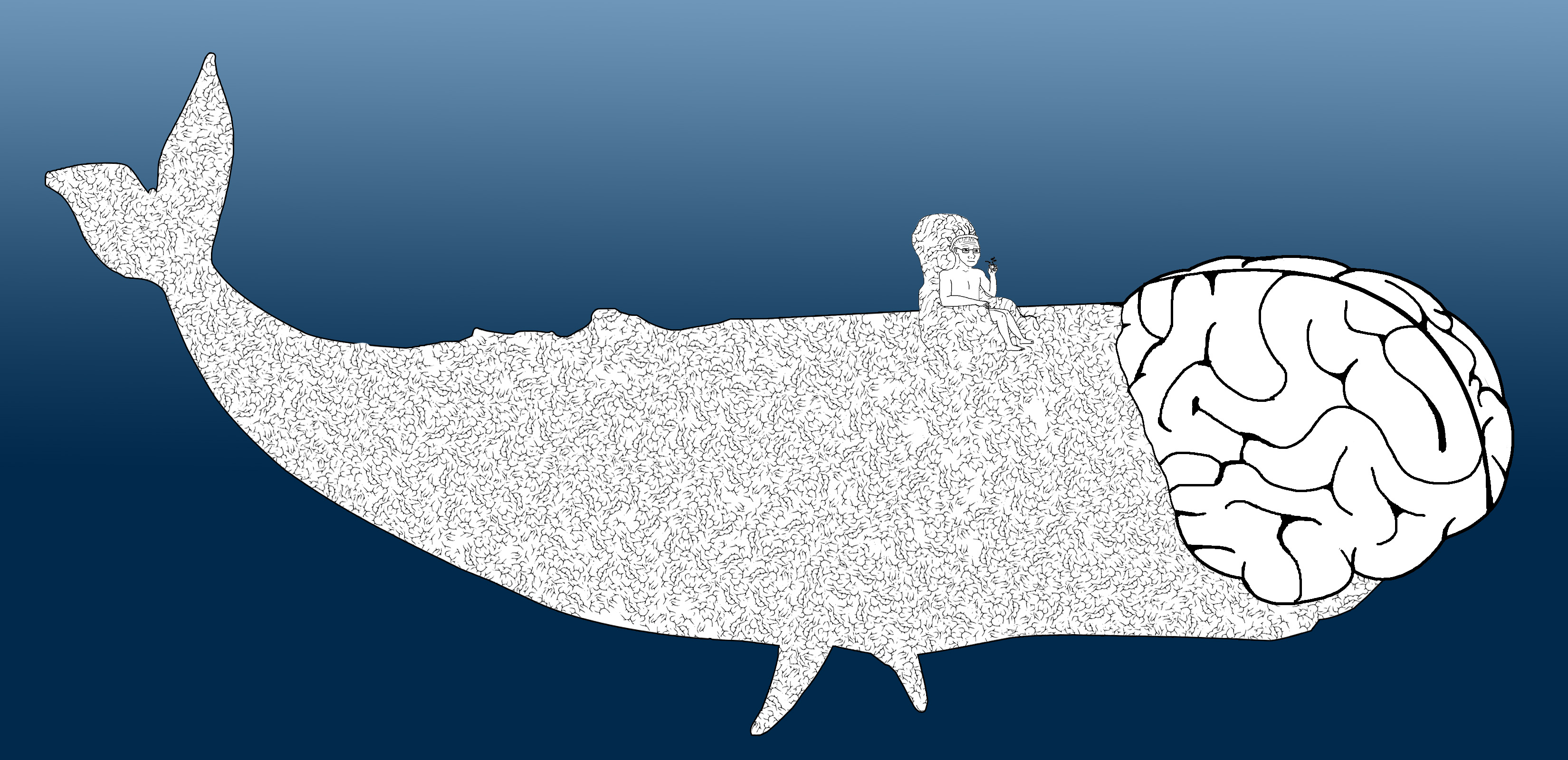 Wojak big brain whale — Wojak meme