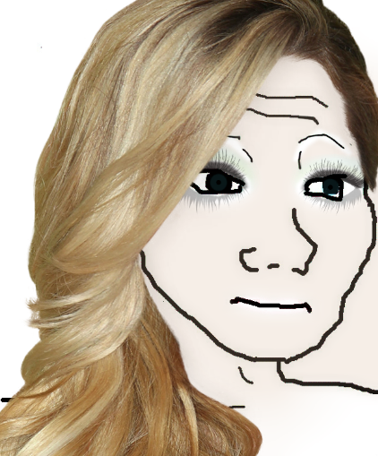 Wojak girl blonde — Wojak meme