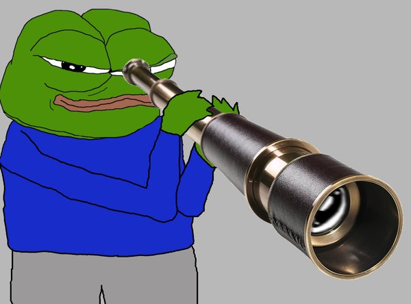 Pepe telescope plain — Pepe meme