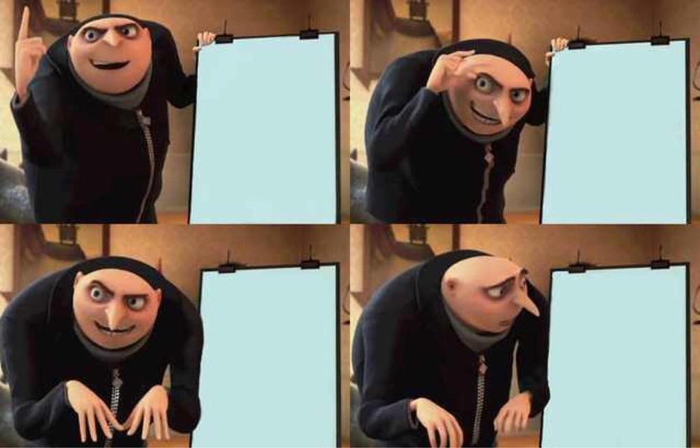 Gru whiteboard meme template — Templates meme
