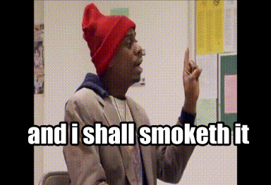 Dave Chapelle Crackhead Shall Smoketh It — Reaction meme