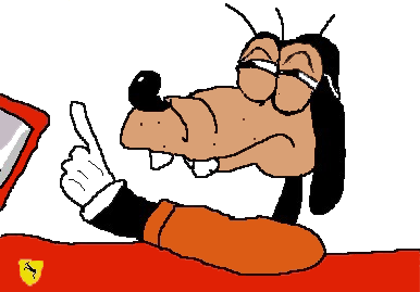 Goofy in car doubting — Reaction meme