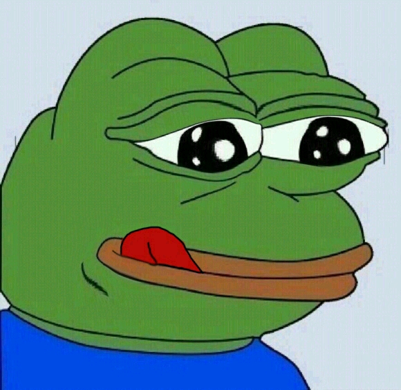 Pepe licking lips — Pepe meme