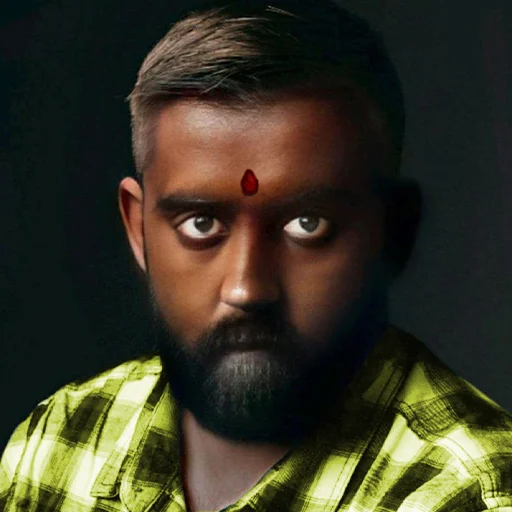 Bindi beard portrait Jeet Degen sticker — Sticker Packs meme