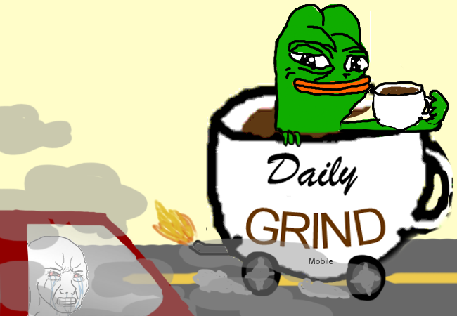 Pepe daily grind car — Pepe meme