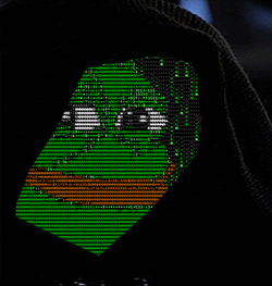 Pepe matrix shaking head under cloak — Pepe meme