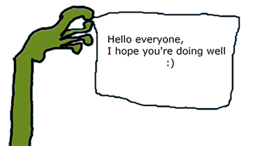 Hello everyone message Groyper sticker — Sticker Packs meme