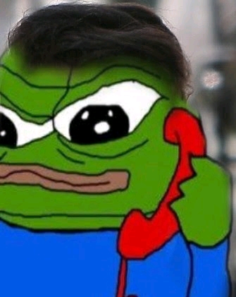 Pepe bog answers phone — Pepe meme