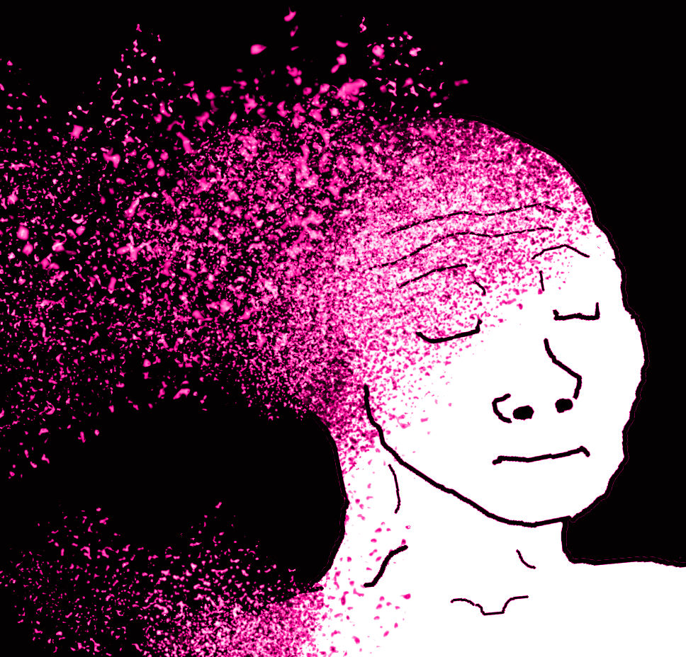 Pink wojak snapped — Wojak meme