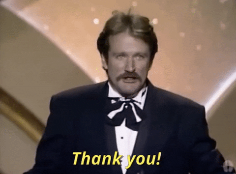 Robin Williams Thank You — Reaction meme