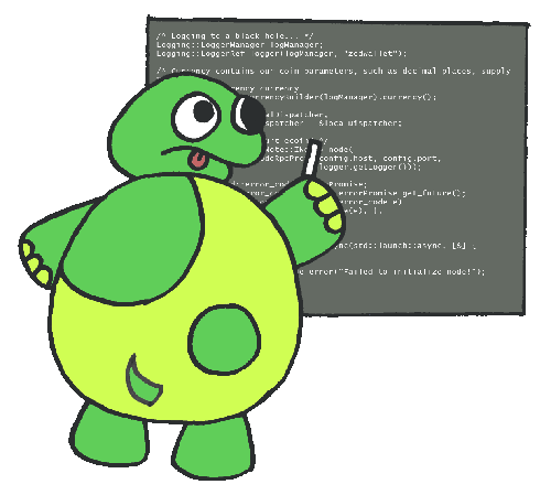 Turtle writing code — Reaction meme