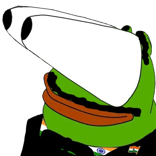 Huge nose pepe Jeet Degen sticker — Sticker Packs meme