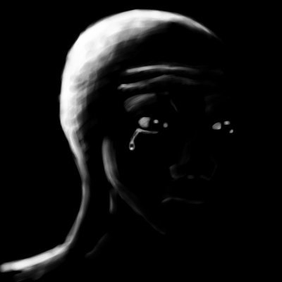 Dark wojak crying — Wojak meme