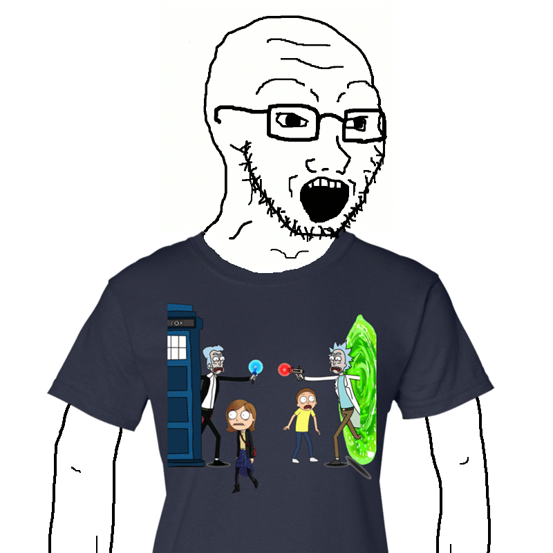Wojak soy rick morty shirt — Wojak meme
