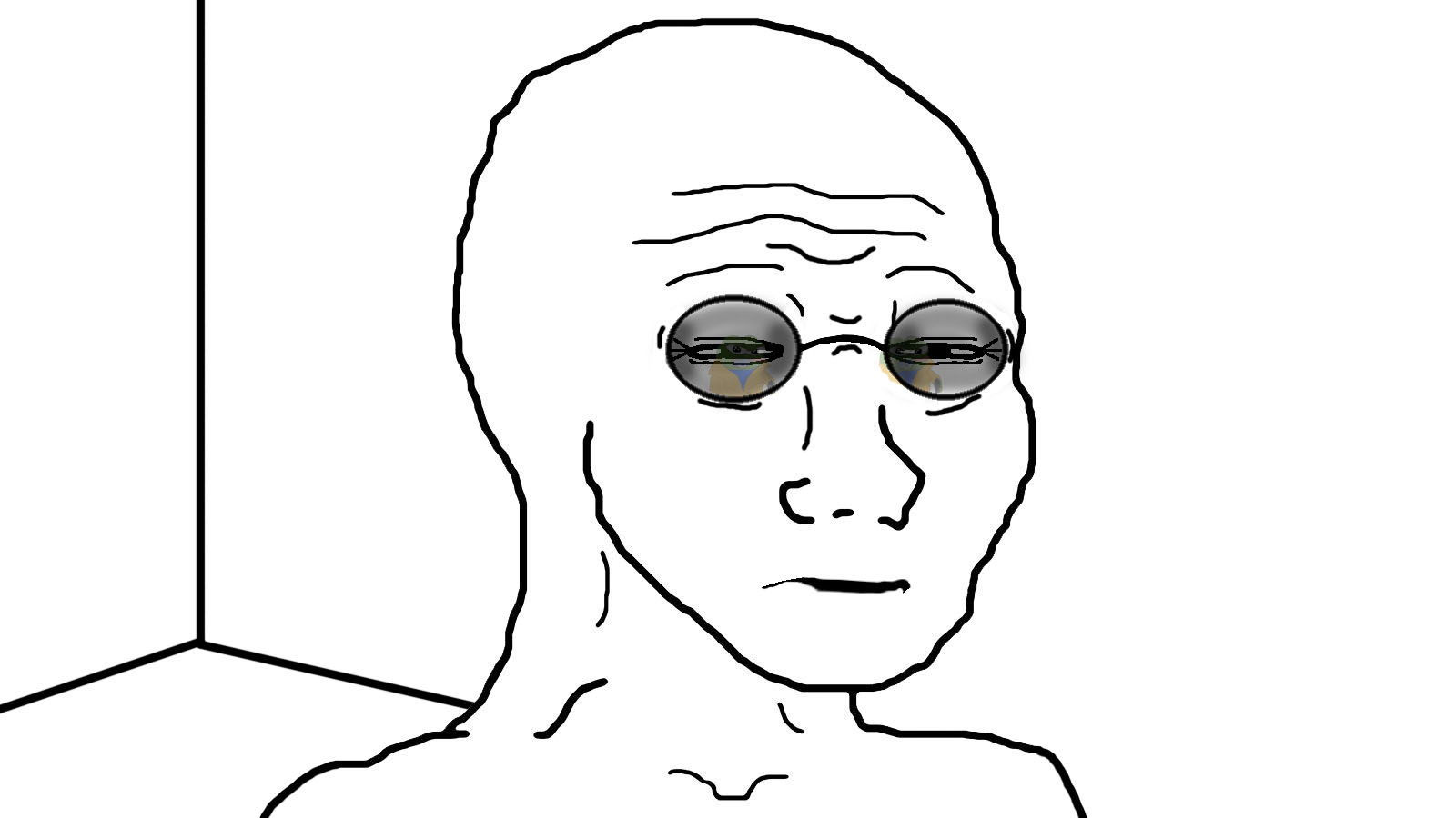 Wojak special glasses — Wojak meme