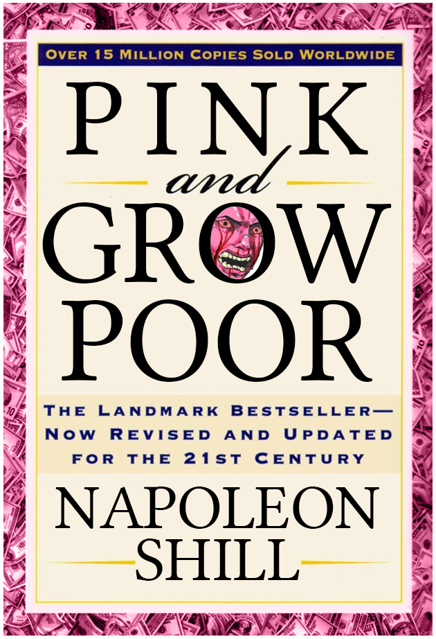 Pink wojak think grow poor book — Wojak meme