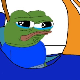 Pepe crying kids car — Pepe meme