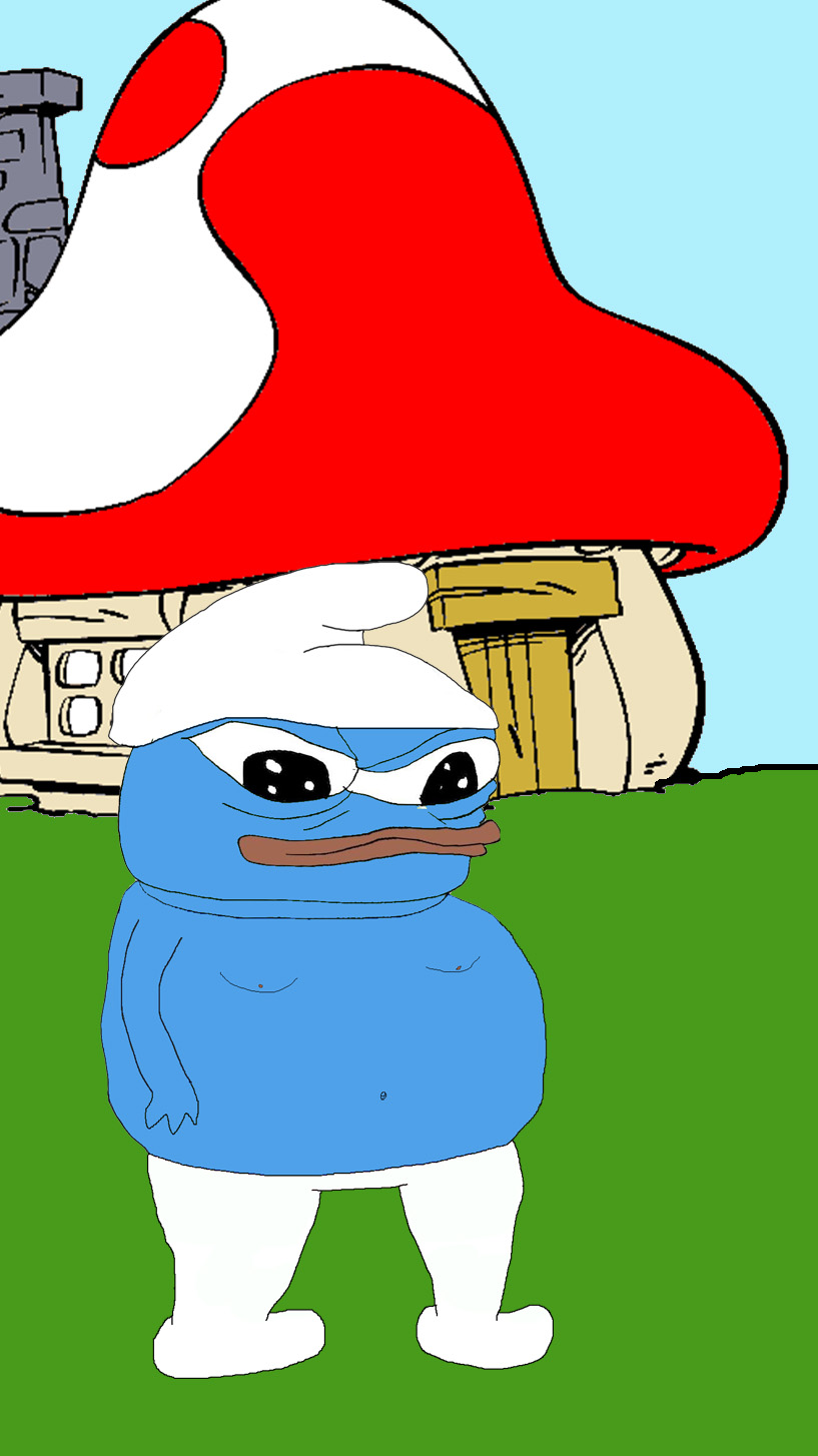 Pepe smurf house — Pepe meme
