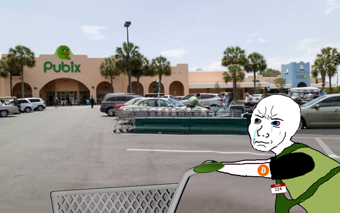 Wojak returns shopping cart — Wojak meme