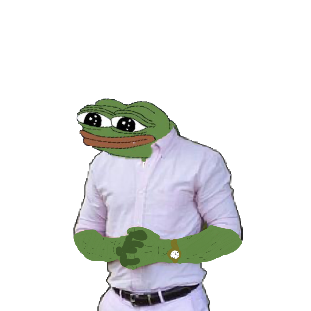 Pepe apu clasped hands biz casual wearing watch — Apu meme