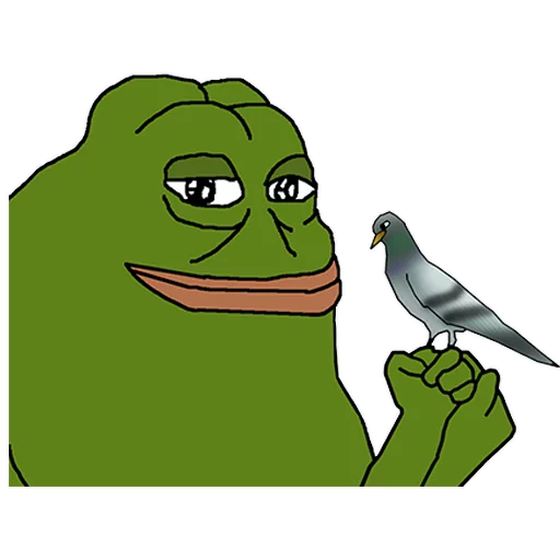 Pigeon on hand Groyper sticker — Sticker Packs meme