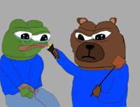 Bobo interrogates pepe — Bobo meme