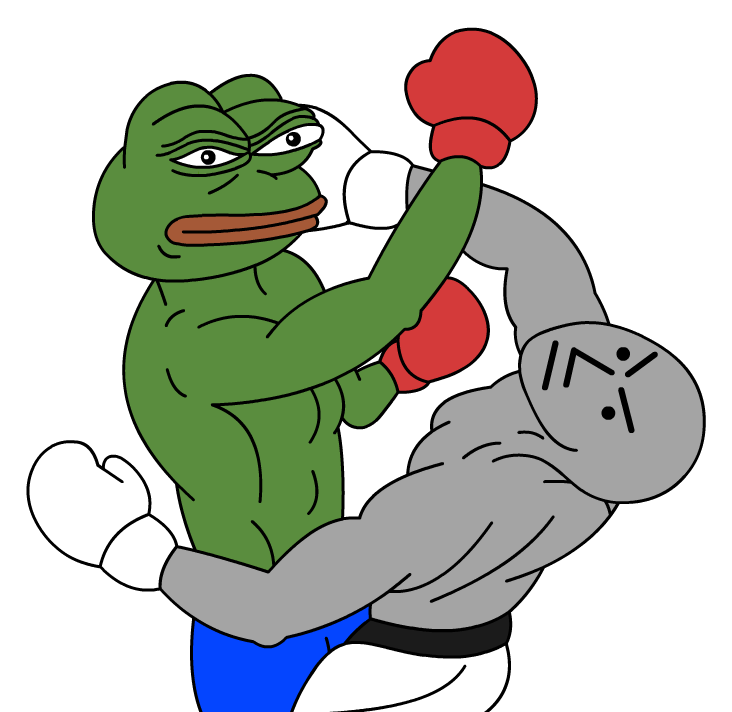 Pepe boxing wojak npc — Pepe meme