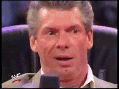 Vince mcmahon enters ring excited — Reaction meme