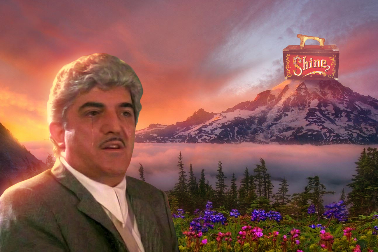 Shine box mountain — Reaction meme