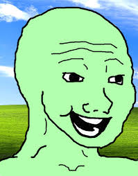 Green wojak windows background — Wojak meme